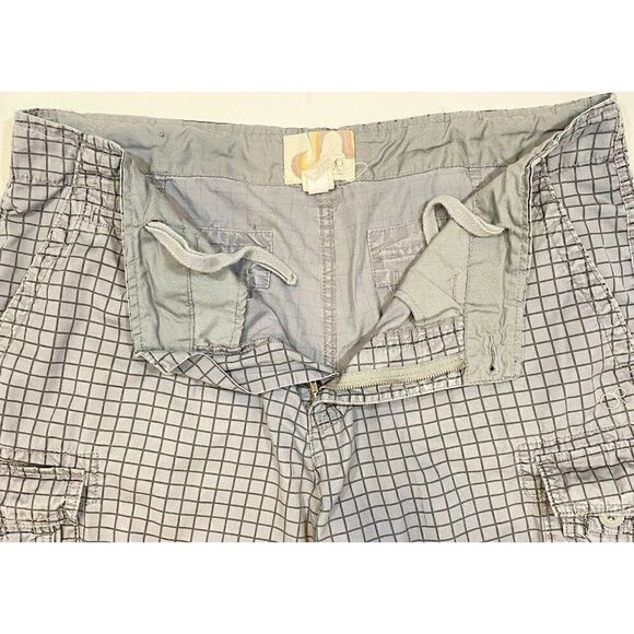 Vintage OP Ocean Pacific Gray Black Checked Cotton - Picture 4 of 8